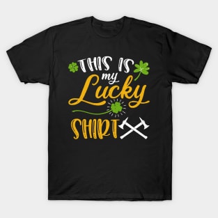 Firefighter This is My Lucky Shirt St Patrick's Day T-Shirt